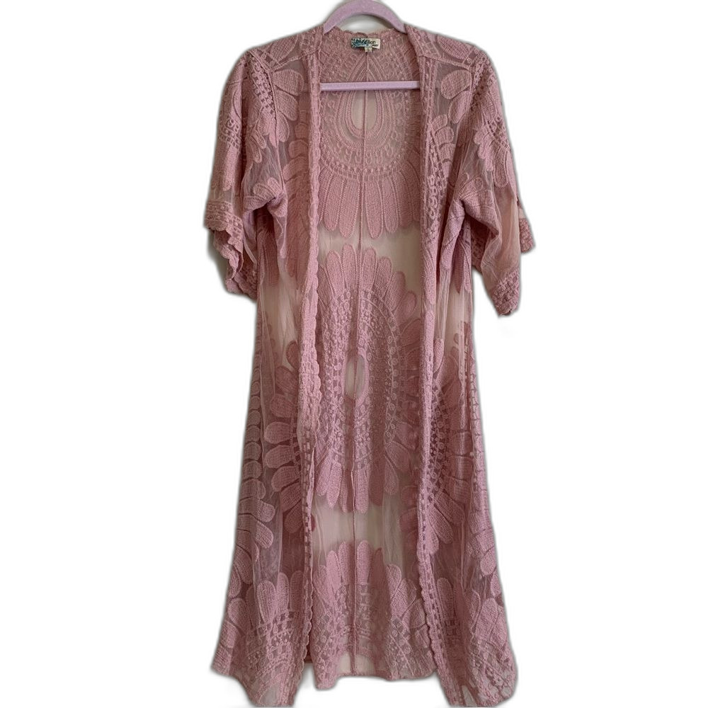 Rebellion Blush Lace Swim Coverup